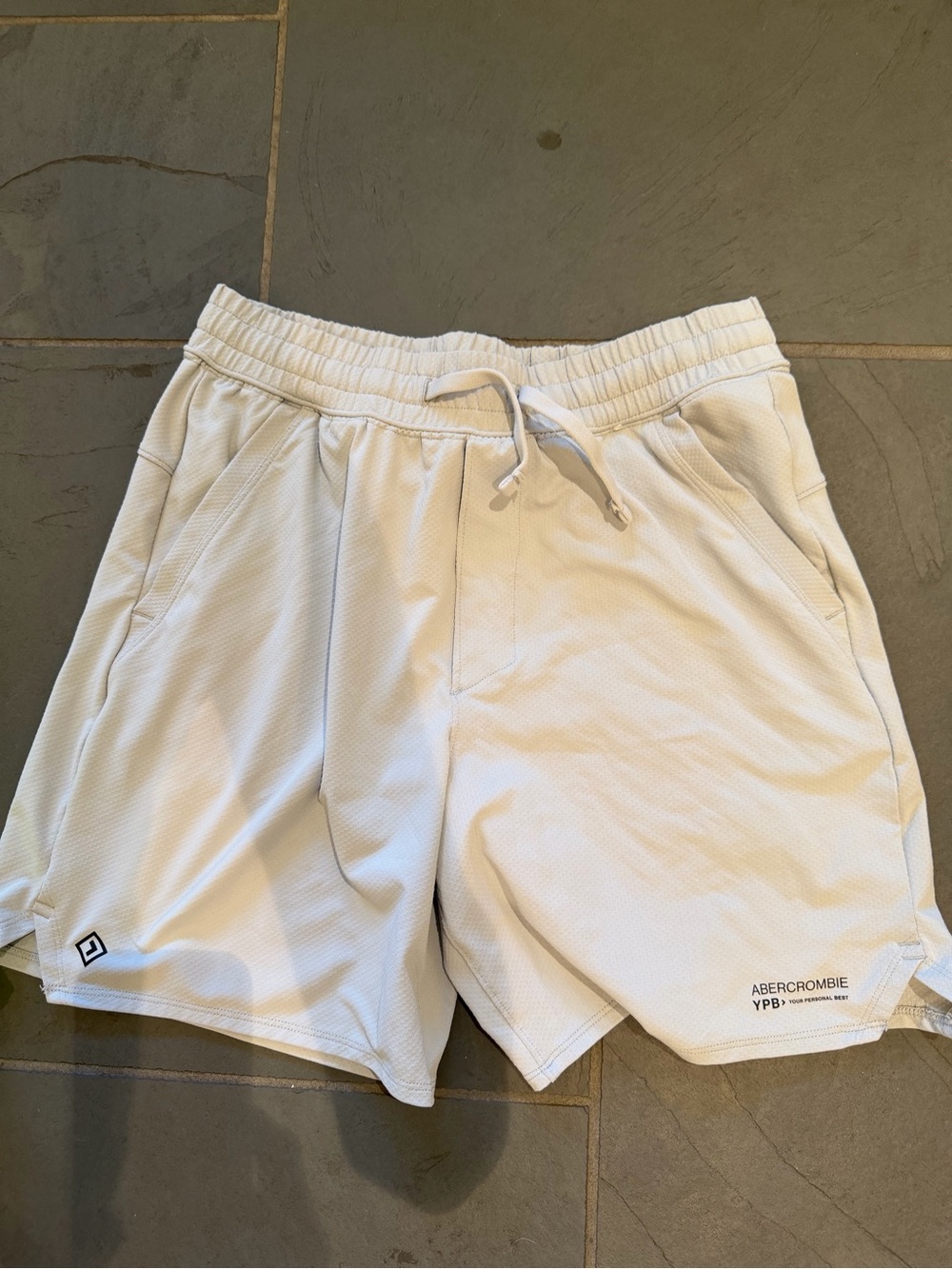 Abercrombie & Fitch Gray Men's Athletic Drawcord Shorts